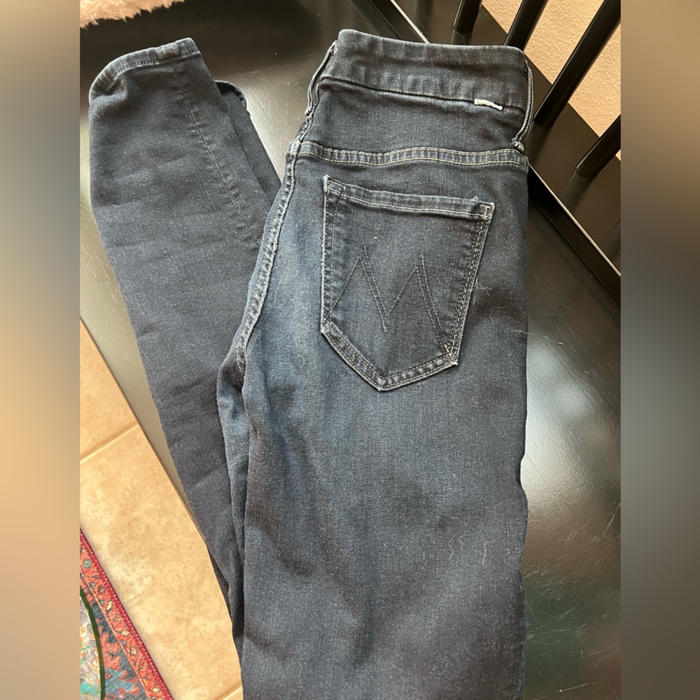 Mother high waisted looker skinny jeans